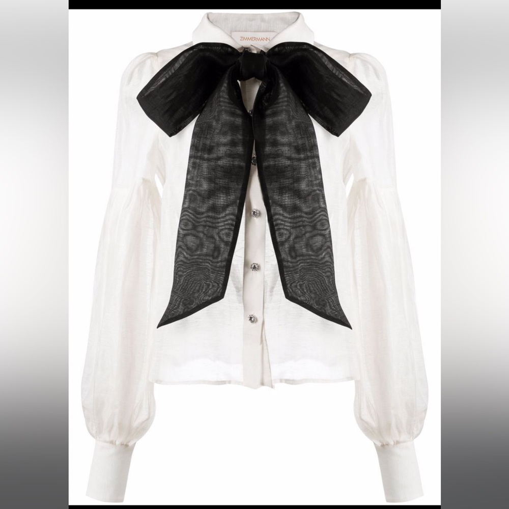 Zimmerman neck tie blouse